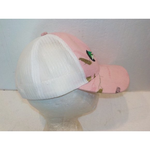Oregon Logging Conference Pink Camouflage Realtree Camo Trucker Hat Ball Cap - Picture 4 of 7
